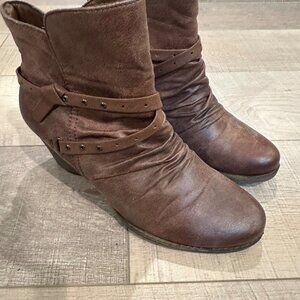 BARETRAPS WOMENS BOOTS BROWN ROMA 8.5